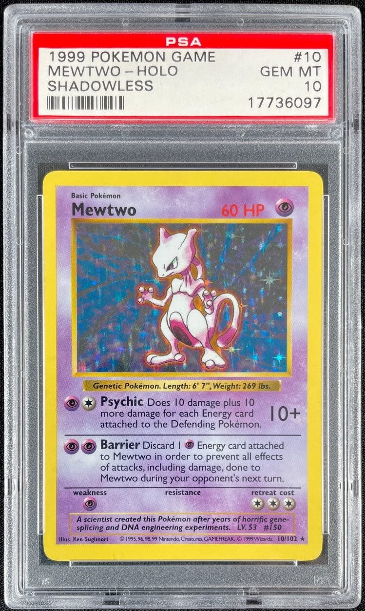 Base Shadowless Mewtwo